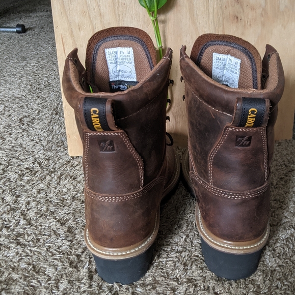 Carolina  Brown Work Boots 9.5 - Picture 2 of 9